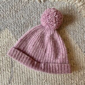 Outerknown Pink Cashmere Knit Beanie